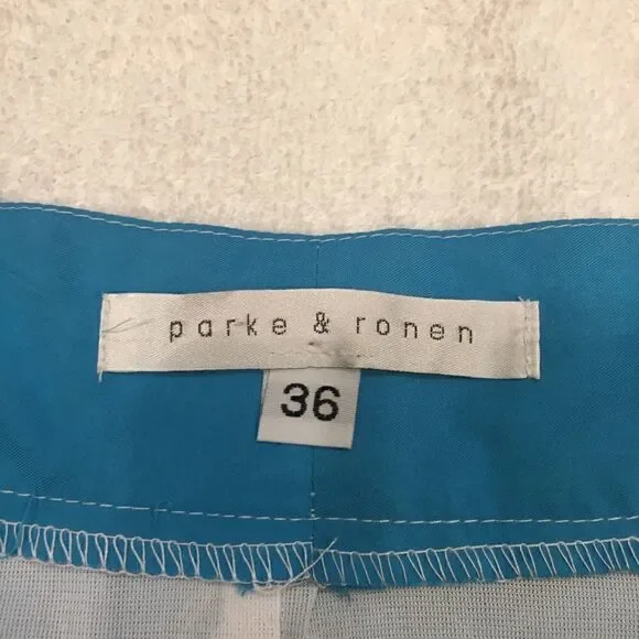- Parke & Ronan size 36 light blue shorts size 36 zipper tie waist Velcro … - Picture 4 of 6
